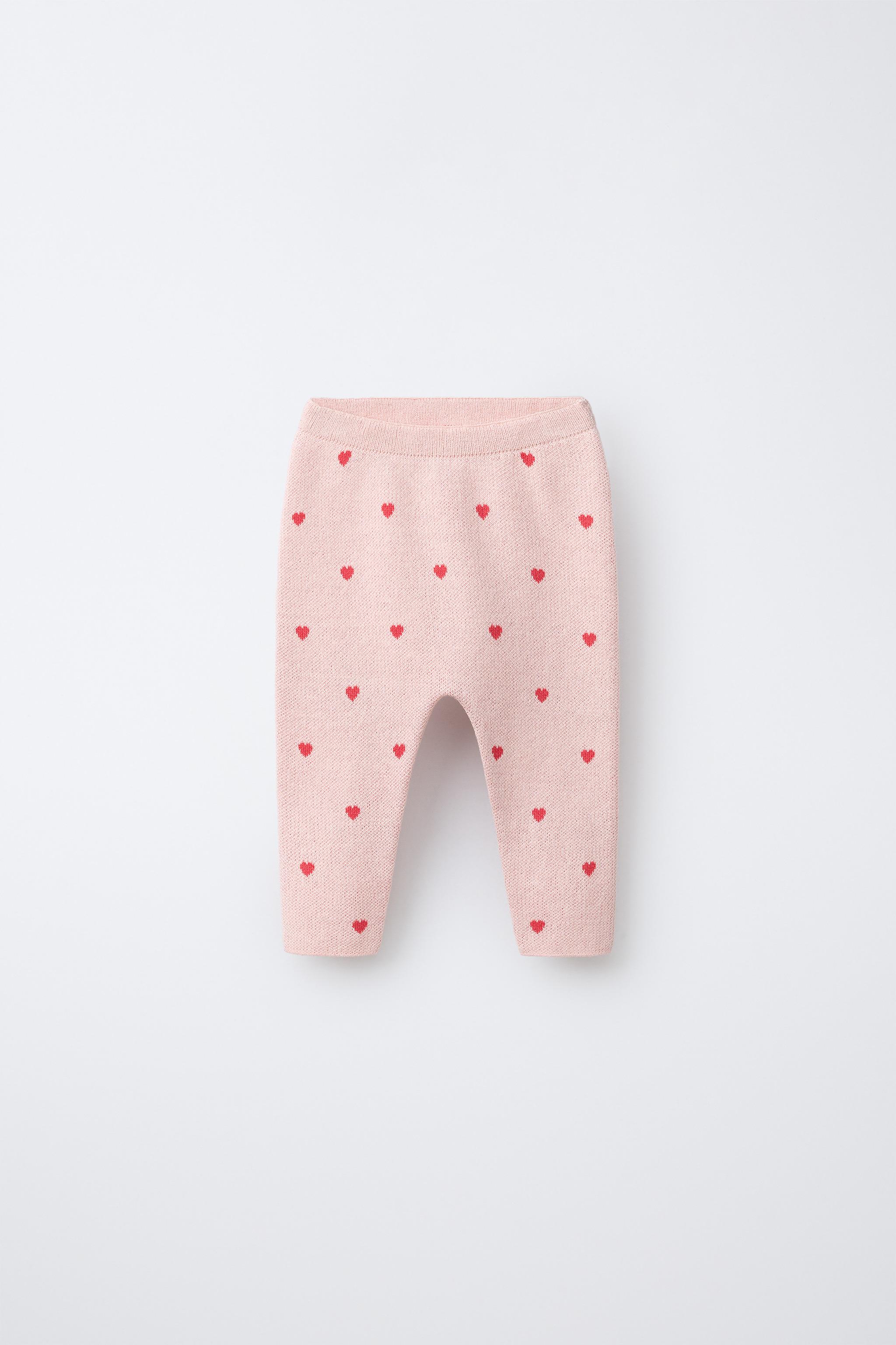 KNIT HEART PANTS